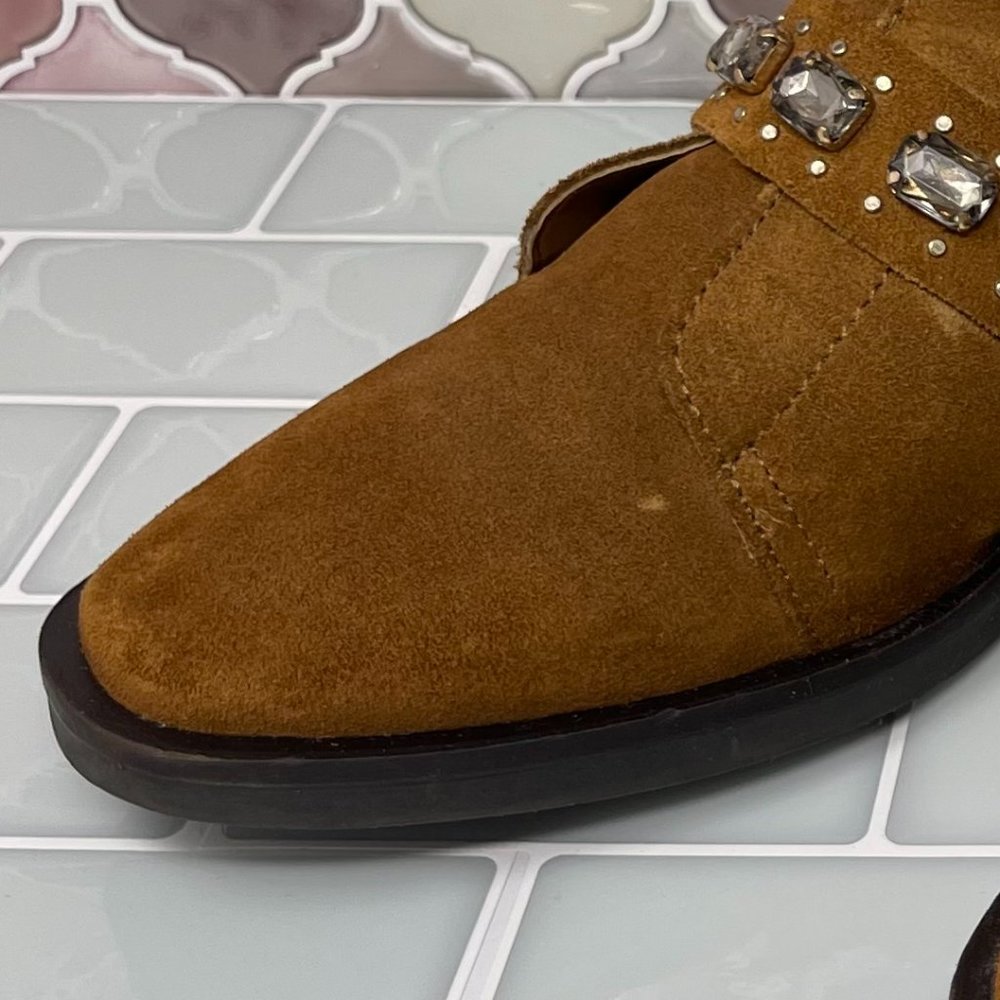 Stradivarius Brown Ankle Boots with Silver Accents - Picture 7 of 7
